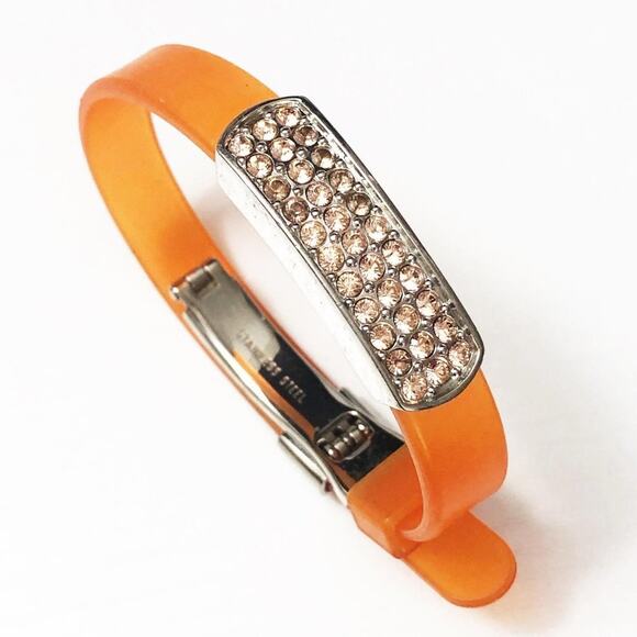 Swarovski Crystal Orange Jelly Bracelet - Picture 1 of 6